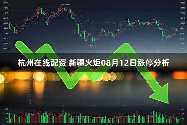 杭州在线配资 新疆火炬08月12日涨停分析